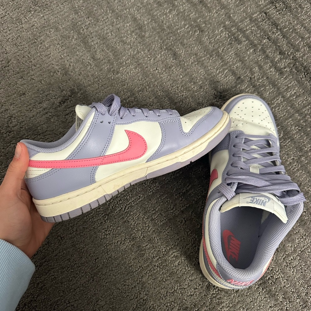 Nike pink and purple dunks